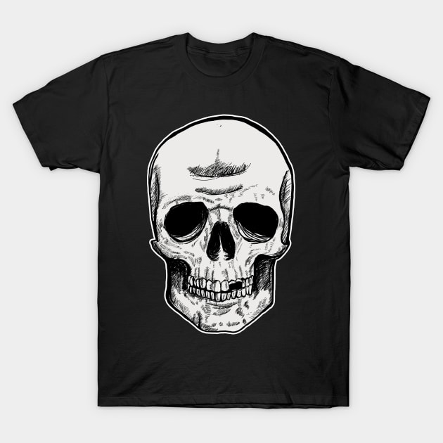 Skeleton Head Original T-Shirt by DeathAnarchy